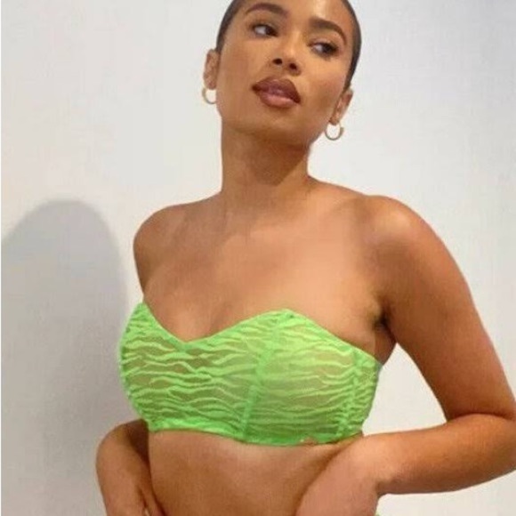 Savage Fenty Lime Green Bra Top - Picture 1 of 9